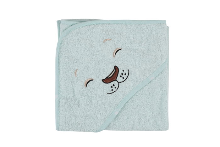 Mijölnir Set Baño Bebé Albornoz y Fular 100% Algodón Color Menta Suave y Absorbente